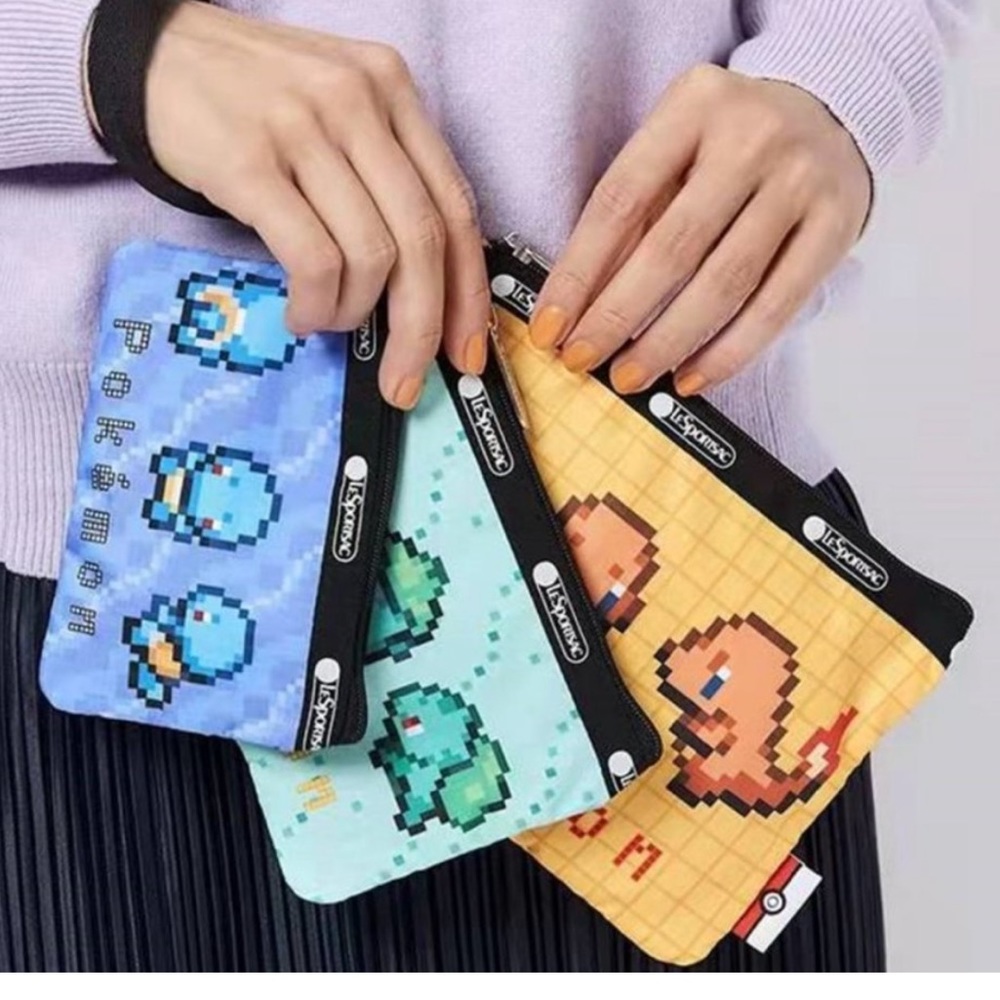 NWT LeSportsac x Pokémon  set of 3 wristlets